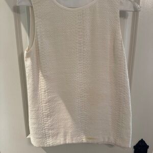 Vince white textured top